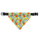 Watercolor Pineapple Pattern Print Over The Collar Dog Bandana