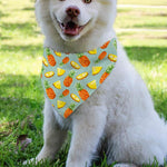 Watercolor Pineapple Pattern Print Over The Collar Dog Bandana