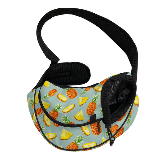 Watercolor Pineapple Pattern Print Pet Sling Carrier