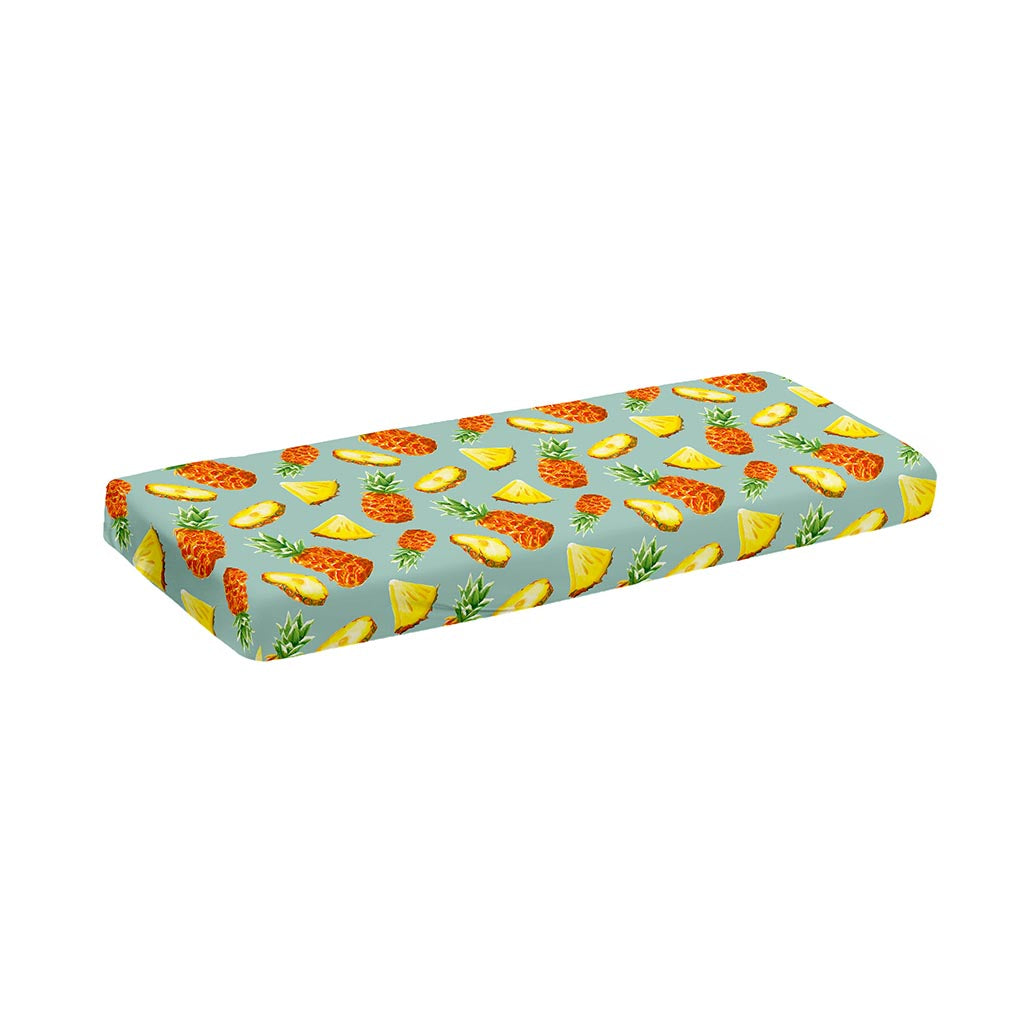 Watercolor Pineapple Pattern Print Piano Keyboard Cover