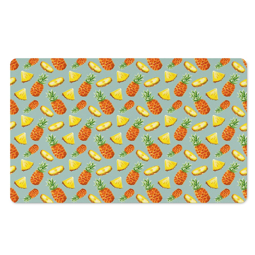 Watercolor Pineapple Pattern Print Polyester Doormat