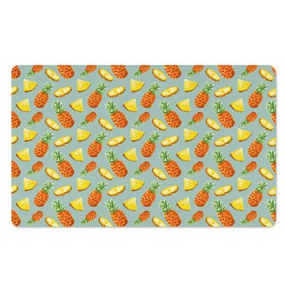 Watercolor Pineapple Pattern Print Polyester Doormat