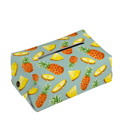 Watercolor Pineapple Pattern Print Rectangle Tissue Box Cover