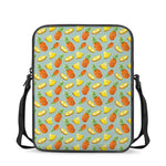 Watercolor Pineapple Pattern Print Rectangular Crossbody Bag