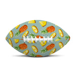 Watercolor Pineapple Pattern Print Rugby Ball