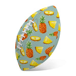 Watercolor Pineapple Pattern Print Rugby Ball