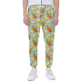 Watercolor Pineapple Pattern Print Joggers