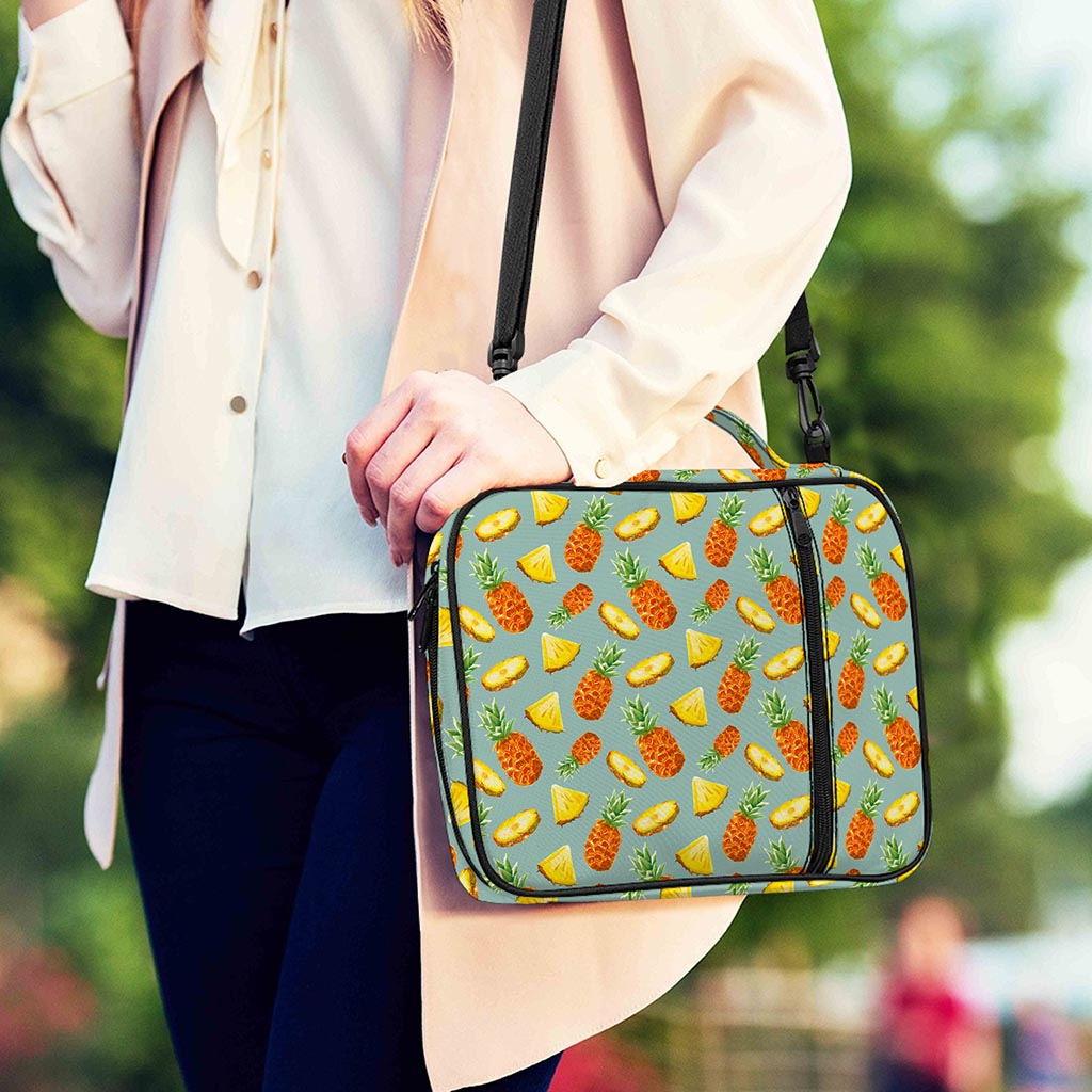 Watercolor Pineapple Pattern Print Shoulder Strap Bible Bag