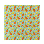Watercolor Pineapple Pattern Print Silk Bandana
