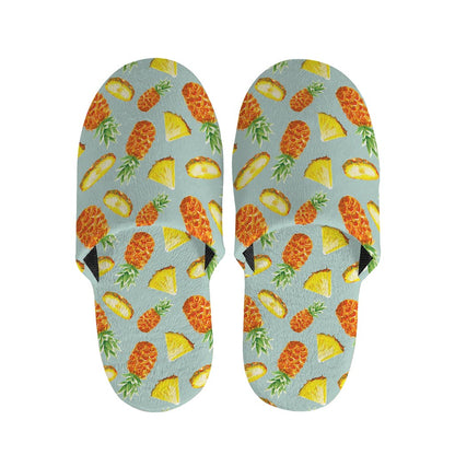 Watercolor Pineapple Pattern Print Slippers