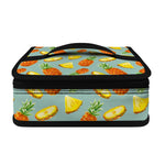 Watercolor Pineapple Pattern Print Small Lunch Bag