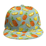 Watercolor Pineapple Pattern Print Snapback Cap