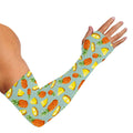 Watercolor Pineapple Pattern Print Sun Protection Arm Sleeves