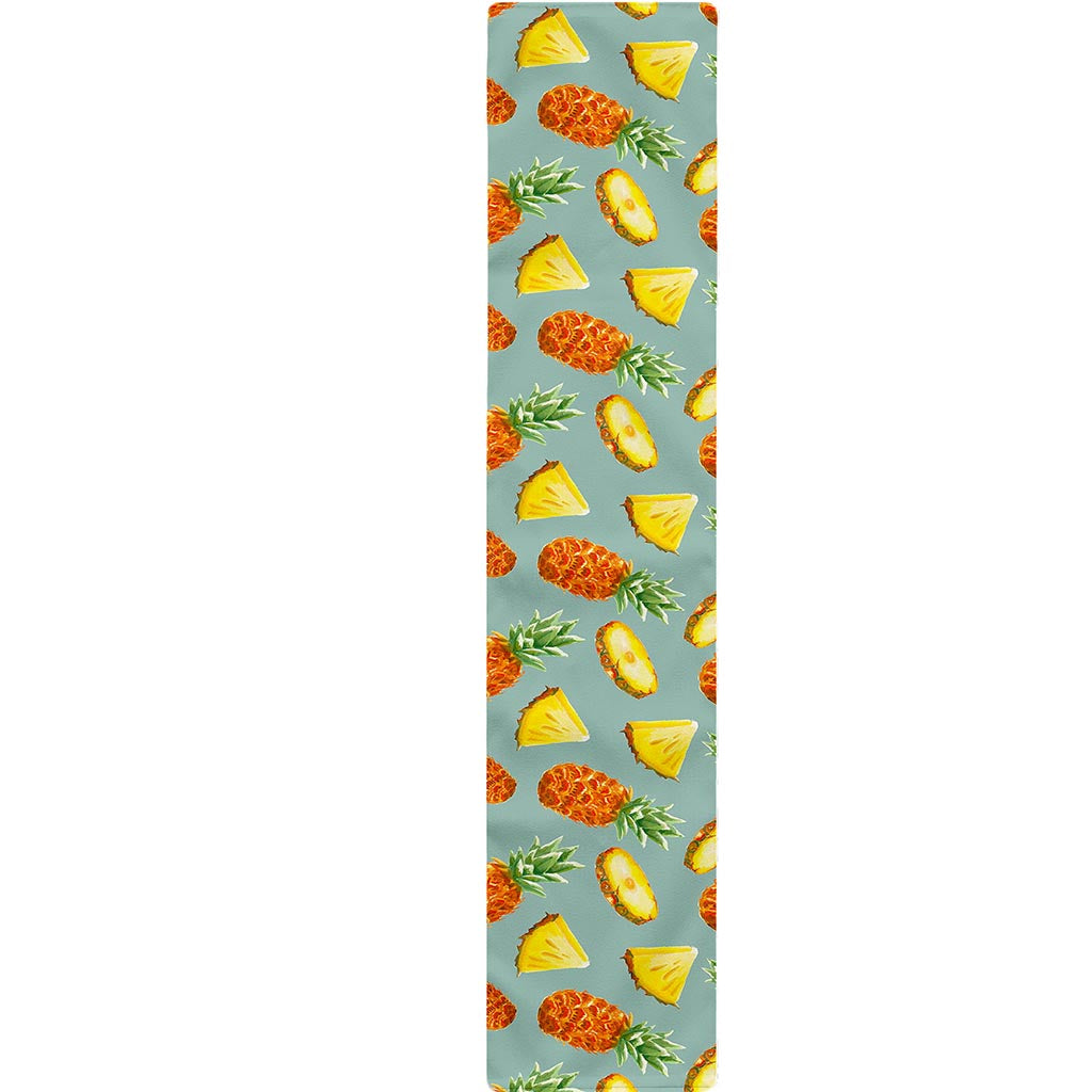 Watercolor Pineapple Pattern Print Table Runner