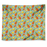 Watercolor Pineapple Pattern Print Tapestry