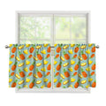 Watercolor Pineapple Pattern Print Tier Curtains