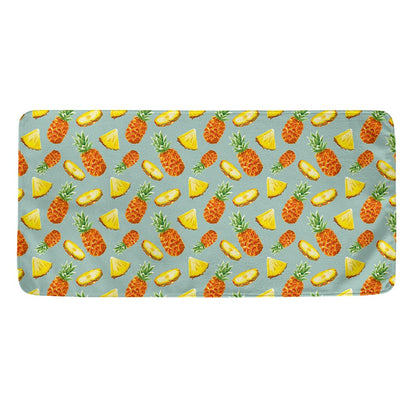 Watercolor Pineapple Pattern Print Towel