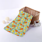 Watercolor Pineapple Pattern Print Towel