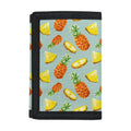 Watercolor Pineapple Pattern Print Trifold Wallet
