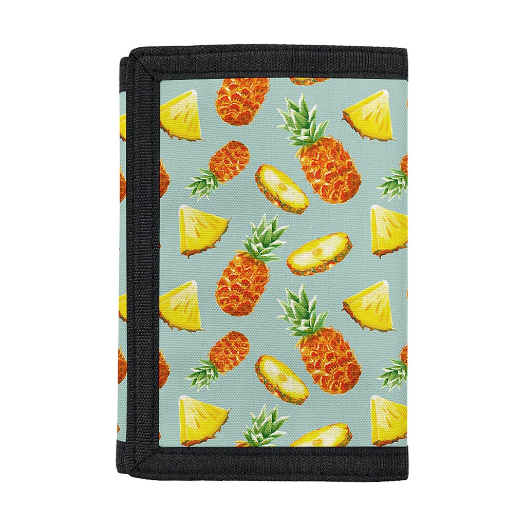 Watercolor Pineapple Pattern Print Trifold Wallet