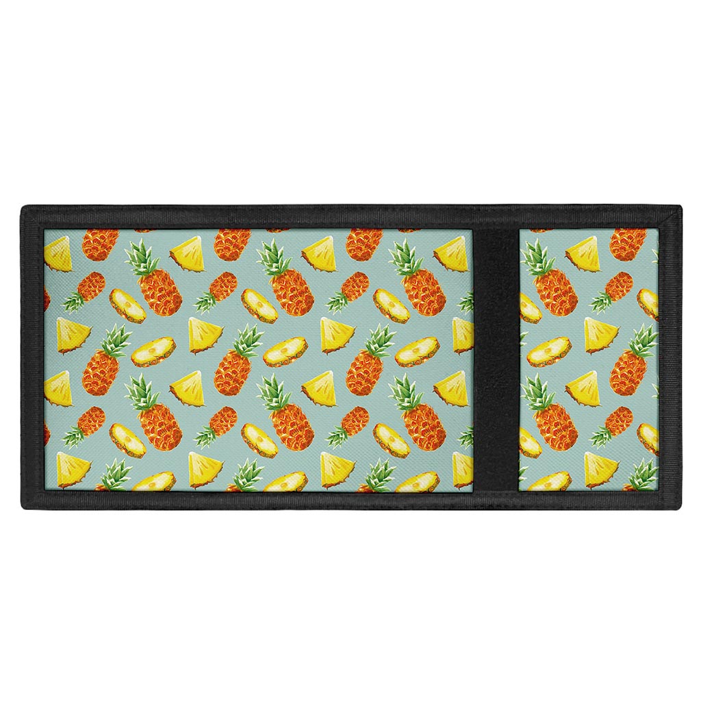 Watercolor Pineapple Pattern Print Trifold Wallet