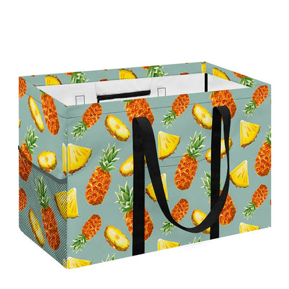 Watercolor Pineapple Pattern Print Utility Tote Bag