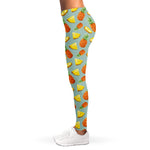 Watercolor Pineapple Pattern Print Women's Leggings