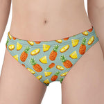 Watercolor Pineapple Pattern Print Women's Panties