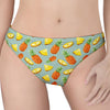 Watercolor Pineapple Pattern Print Women's Thong