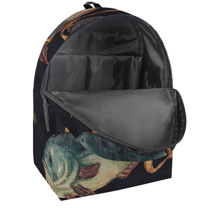 Watercolor Pisces Zodiac Sign Print Backpack
