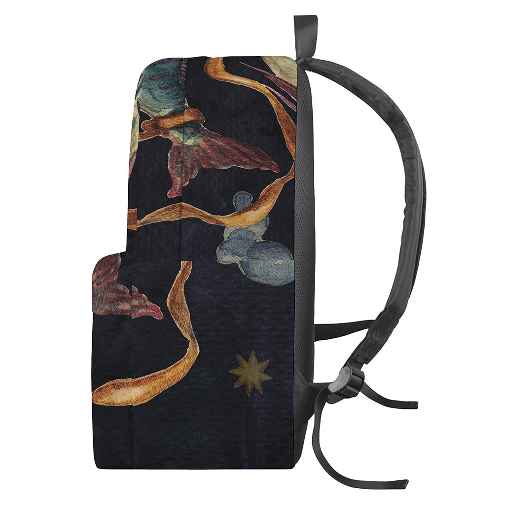 Watercolor Pisces Zodiac Sign Print Backpack