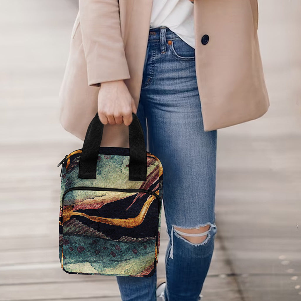 Watercolor Pisces Zodiac Sign Print Bible Tote Bag