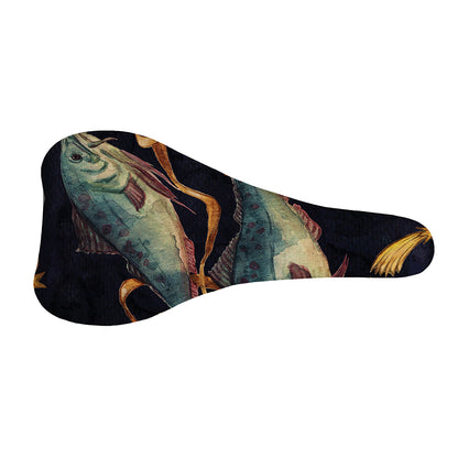 Watercolor Pisces Zodiac Sign Print Bicycle Seat Cover