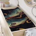 Watercolor Pisces Zodiac Sign Print Changing Pad Cover