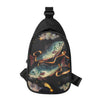 Watercolor Pisces Zodiac Sign Print Chest Bag