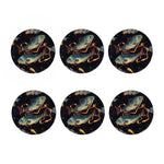 Watercolor Pisces Zodiac Sign Print Coaster Set