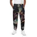 Watercolor Pisces Zodiac Sign Print Cotton Sweatpants