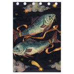 Watercolor Pisces Zodiac Sign Print Curtain