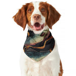 Watercolor Pisces Zodiac Sign Print Dog Bandana