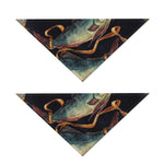 Watercolor Pisces Zodiac Sign Print Dog Bandana