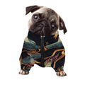 Watercolor Pisces Zodiac Sign Print Dog Zip Up Jacket