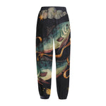 Watercolor Pisces Zodiac Sign Print Fleece Lined Knit Pants