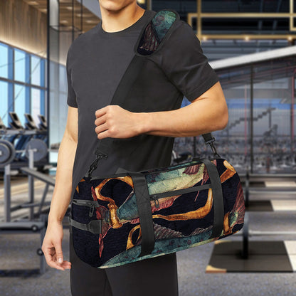 Watercolor Pisces Zodiac Sign Print Gym Bag