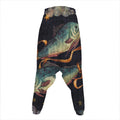 Watercolor Pisces Zodiac Sign Print Hammer Pants