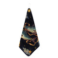 Watercolor Pisces Zodiac Sign Print Hand Towel