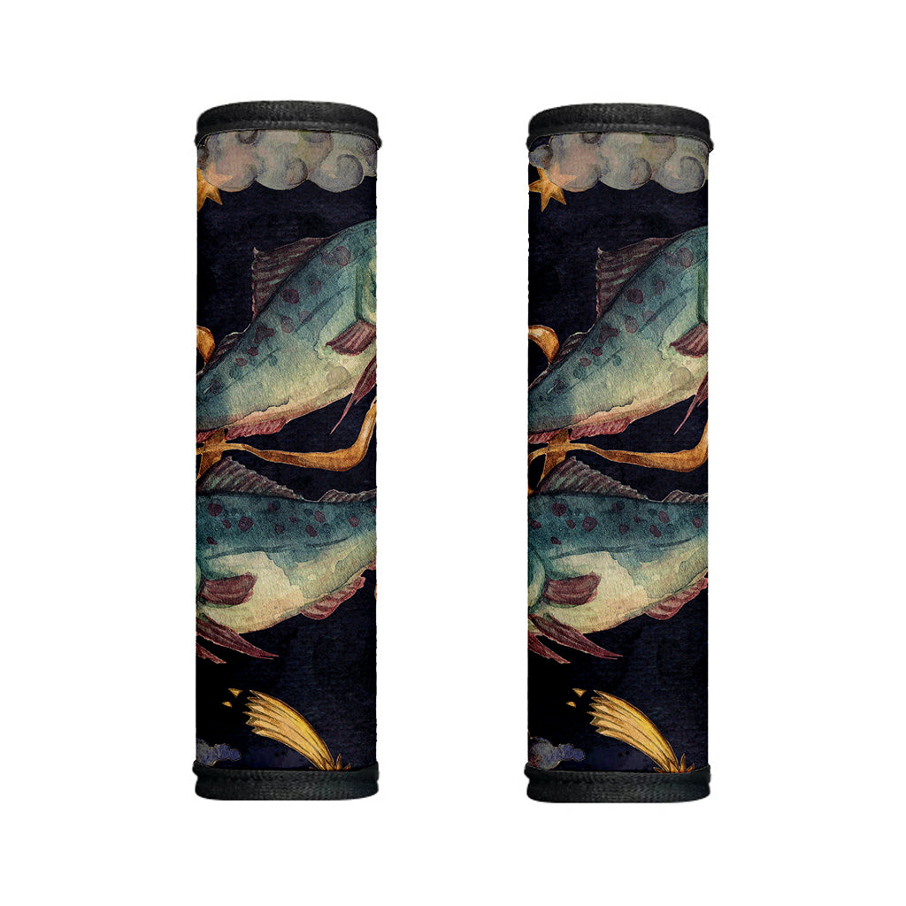 Watercolor Pisces Zodiac Sign Print Handle Covers