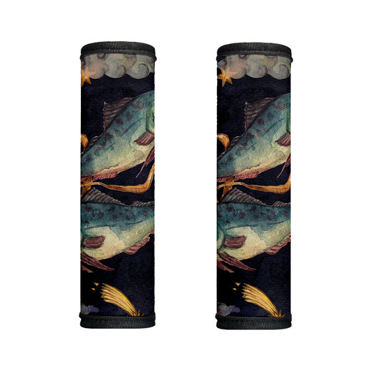 Watercolor Pisces Zodiac Sign Print Handle Covers