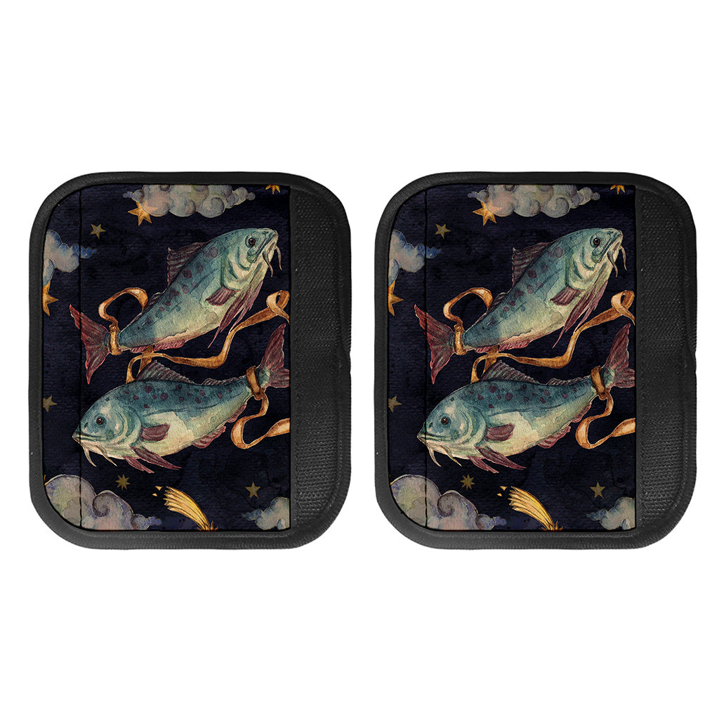 Watercolor Pisces Zodiac Sign Print Handle Covers