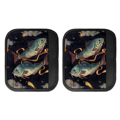 Watercolor Pisces Zodiac Sign Print Handle Covers
