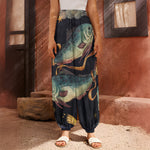 Watercolor Pisces Zodiac Sign Print Harem Pants